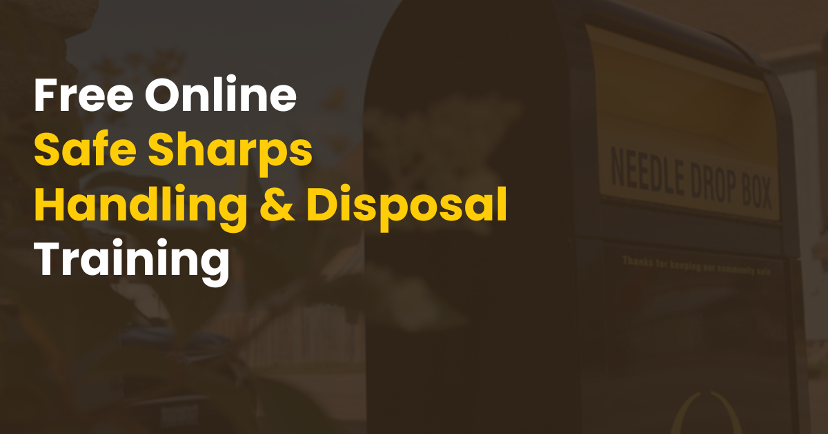 Safe Sharps Handling and Disposal Training poster