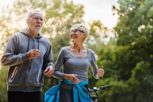 group of older adults walking